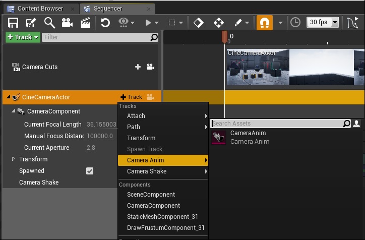 Ue4 シーケンサーでカメラにブレやアニメーションを加算するアセット 株式会社ヒストリア